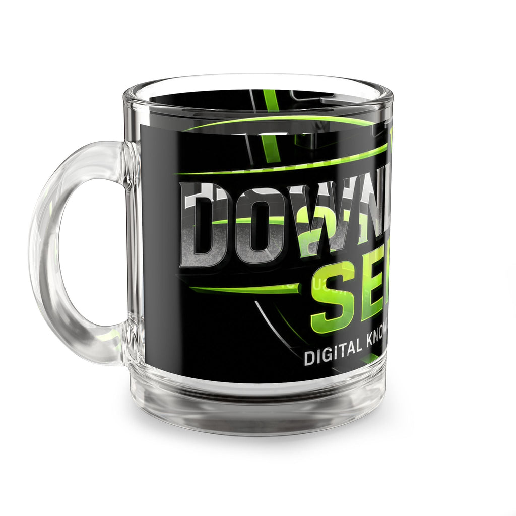 Glass Mug — “The Download Series” 10oz Clear Coffee Cup