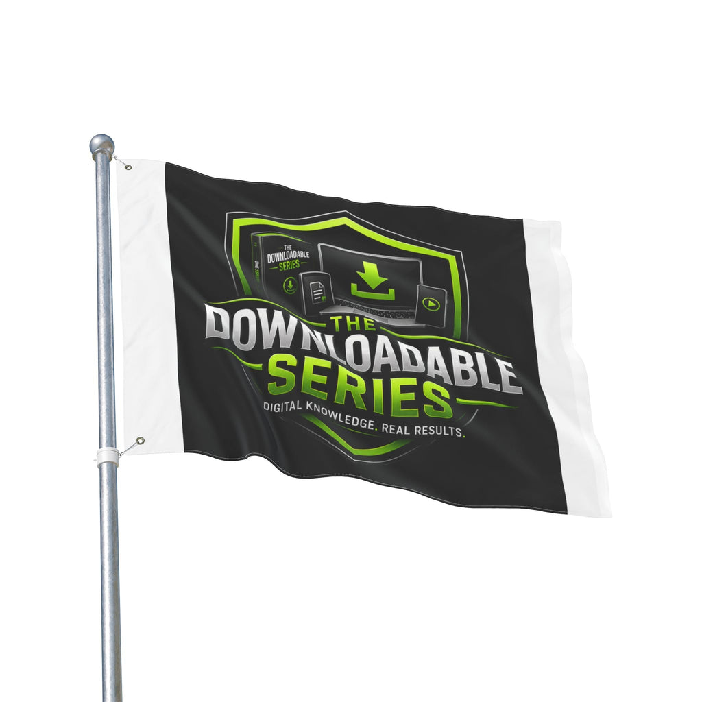 Double-Sided Flag — "The Downloadable Series" Logo Outdoor Banner