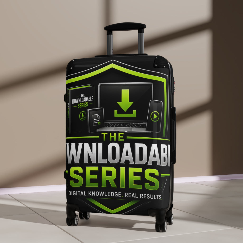 Suitcase — “The Downloadable Series” Branded Carry-On Luggage