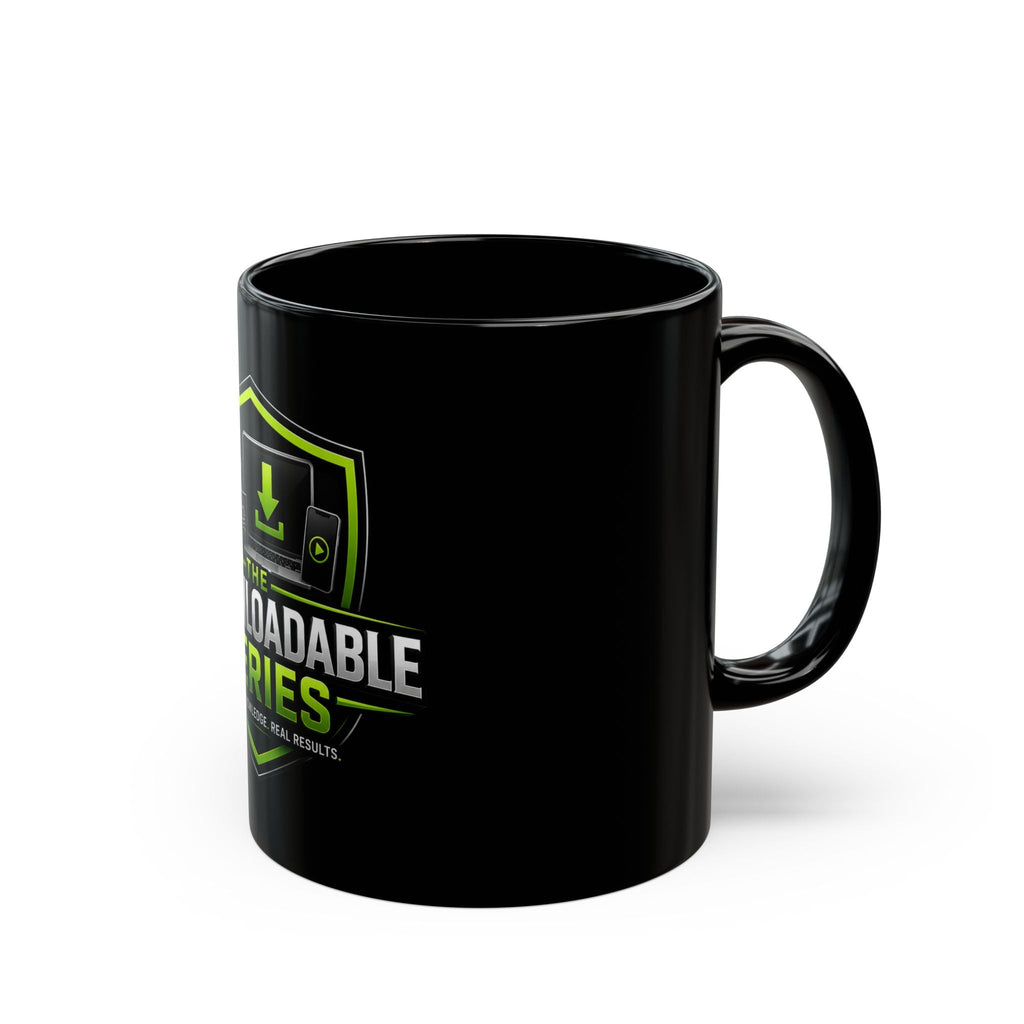 The Downloadable Series Black Mug — 11oz/15oz Coffee Cup