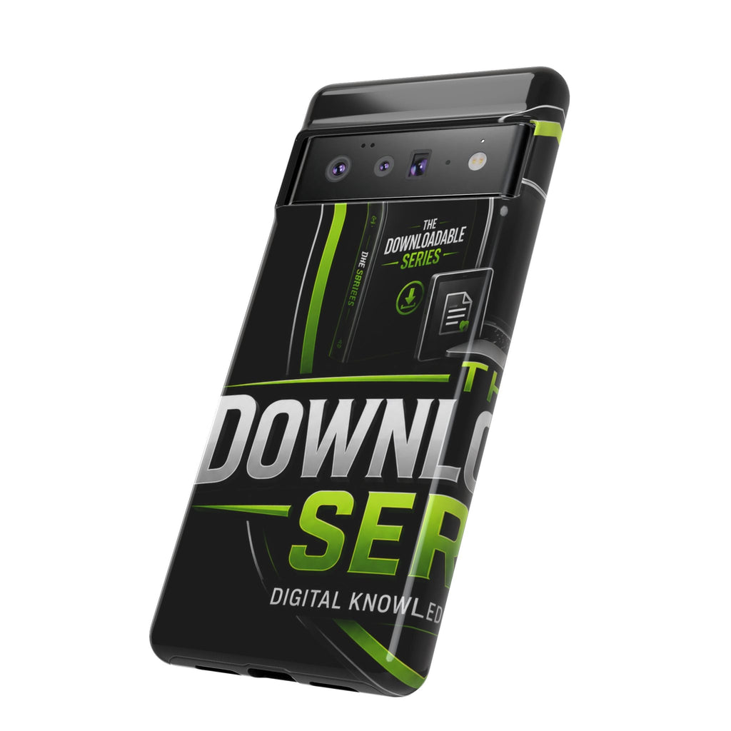 Downloadeable Series Tough Phone Case – Protective Black Graphic Cover