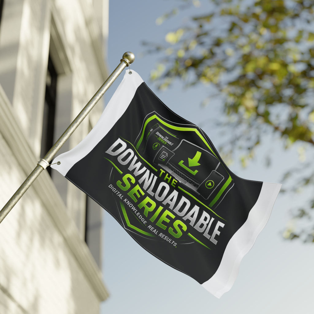 Double-Sided Flag — "The Downloadable Series" Logo Outdoor Banner