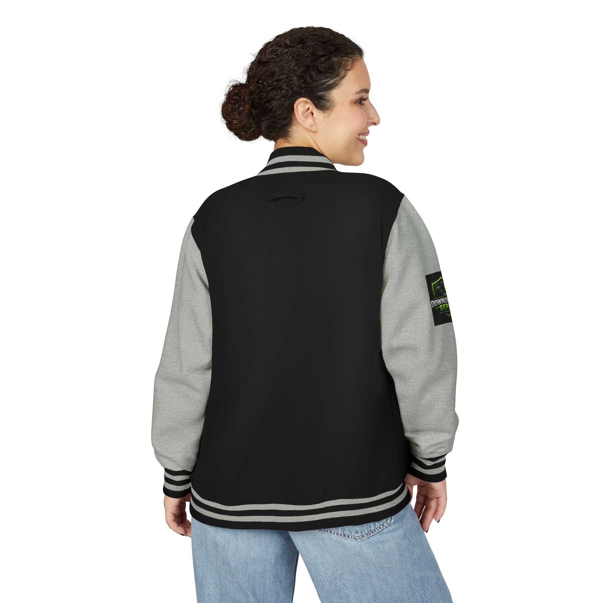 Letterman Jacket — Downrange Coffee Co. Badge Varsity Jacket
