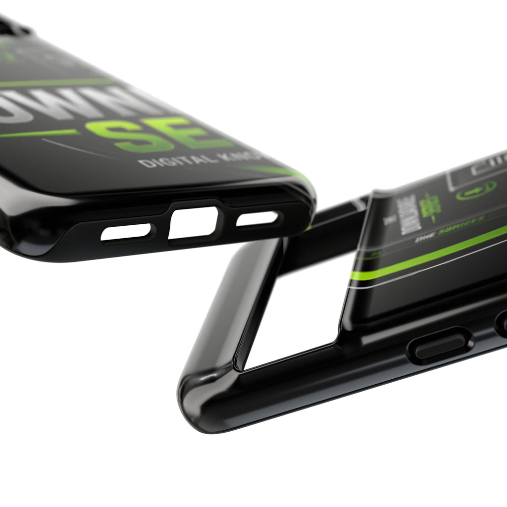 Downloadeable Series Tough Phone Case – Protective Black Graphic Cover