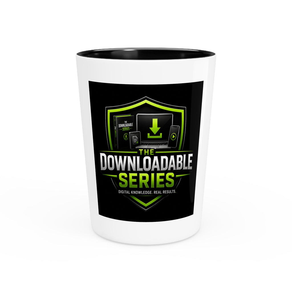 The Downloadable Series Shot Glass — Branded Digital Marketing Logo Shooter