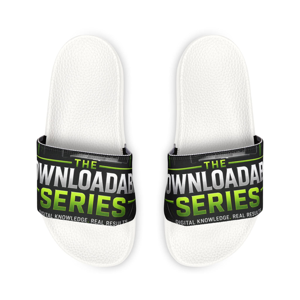Slide Sandals — 'The Download Series' Branded Removable-Strap Pool & Casual Slides