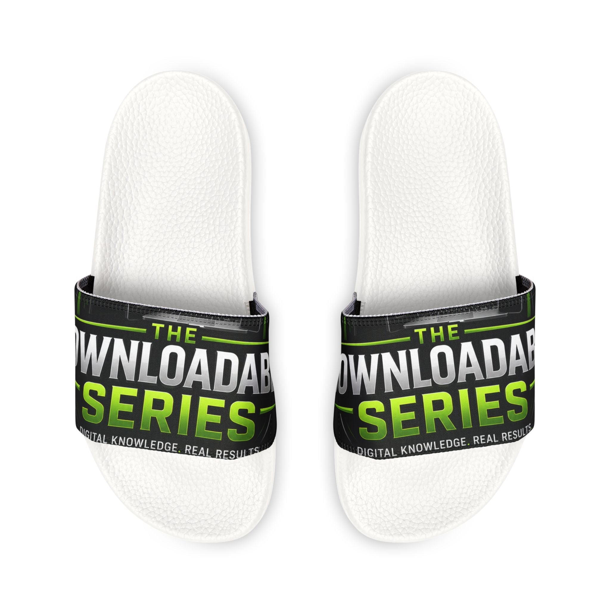 Slide Sandals — 'The Download Series' Branded Removable-Strap Pool & Casual Slides