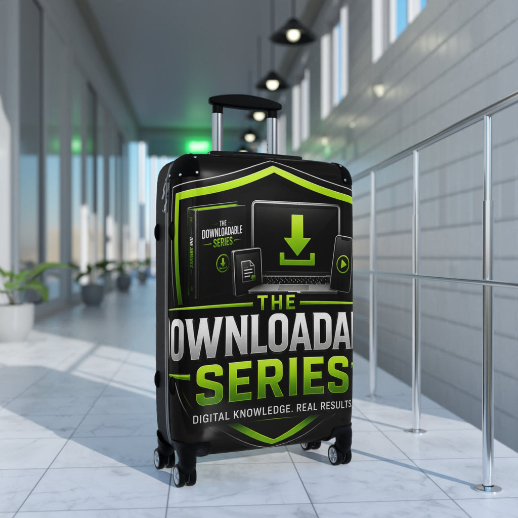 Suitcase — “The Downloadable Series” Branded Carry-On Luggage