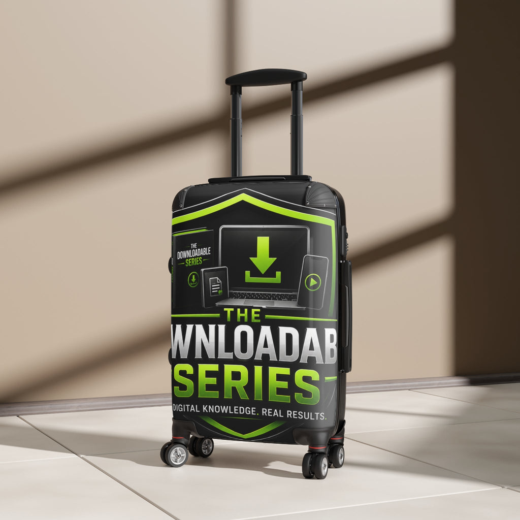 Suitcase — “The Downloadable Series” Branded Carry-On Luggage