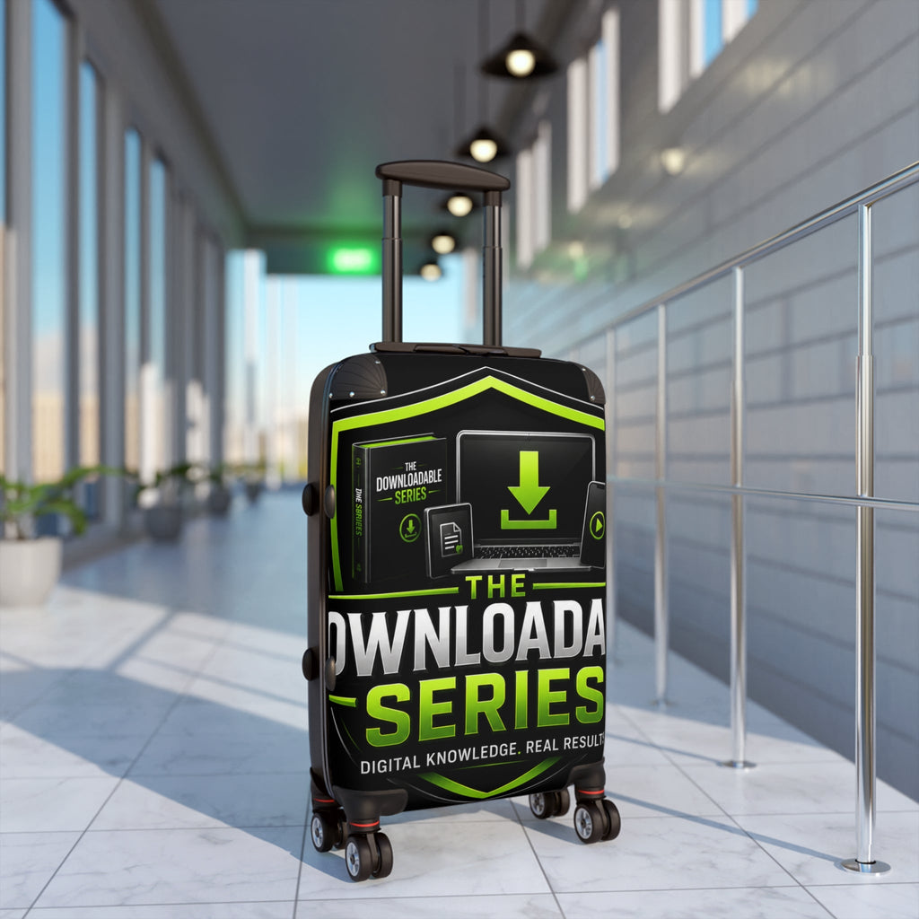 Suitcase — “The Downloadable Series” Branded Carry-On Luggage