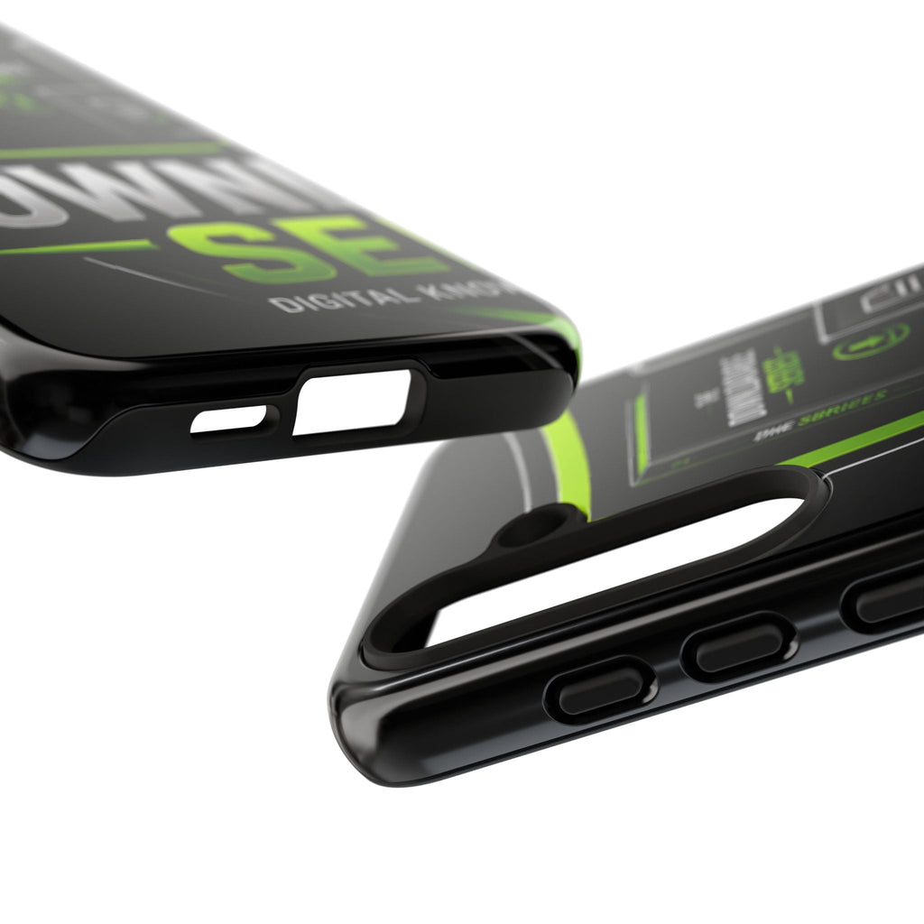 Downloadeable Series Tough Phone Case – Protective Black Graphic Cover