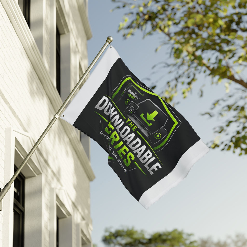 Double-Sided Flag — "The Downloadable Series" Logo Outdoor Banner