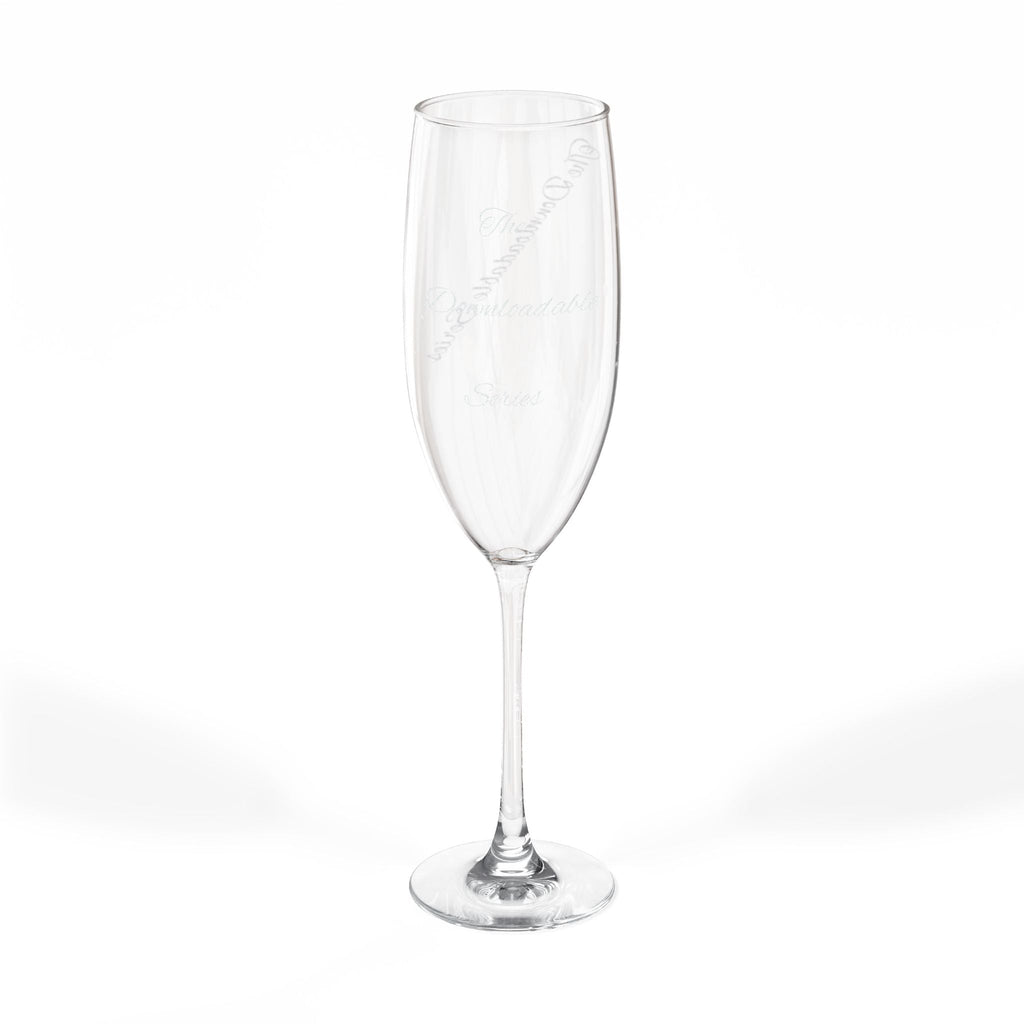 Engraved 8oz Champagne Flute – Personalized Wedding & Celebration Glass