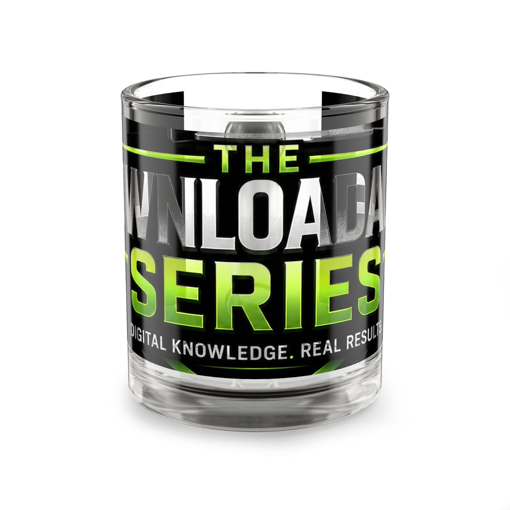 Glass Mug — “The Download Series” 10oz Clear Coffee Cup