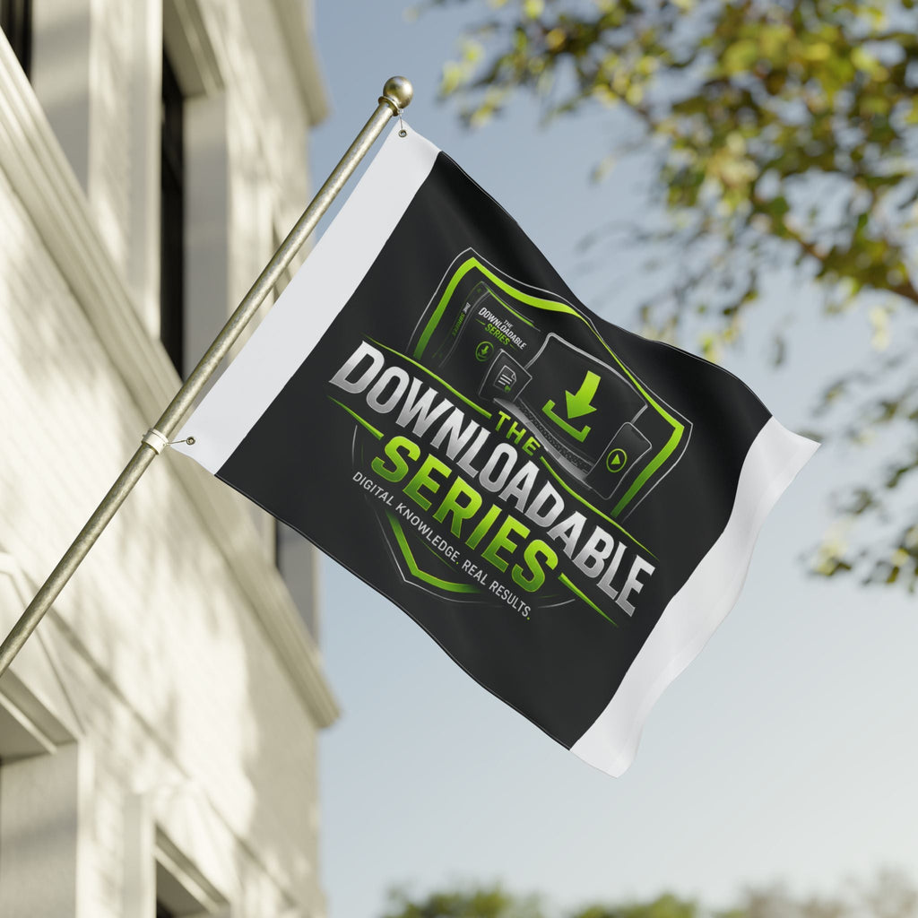 Double-Sided Flag — "The Downloadable Series" Logo Outdoor Banner