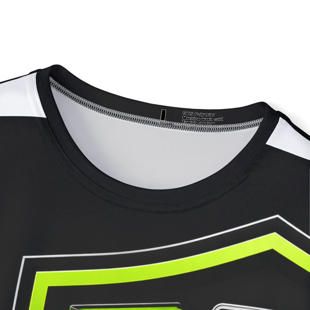 The Downloadable Series Sports Jersey — Black & Neon Green All-Over Print