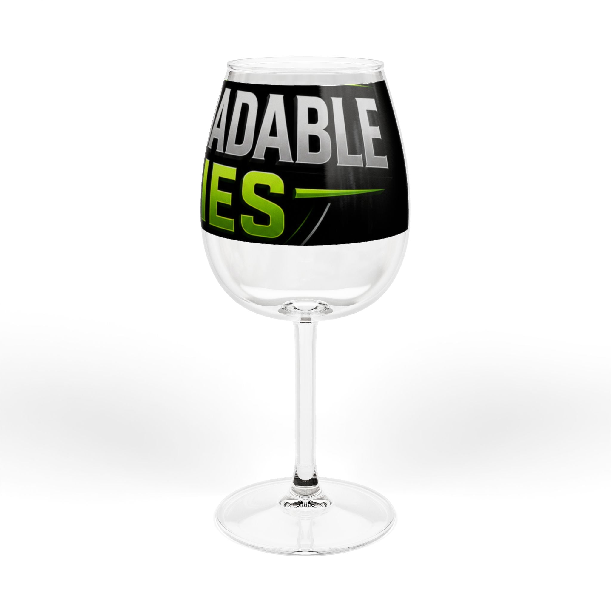 Download Series 12oz Wine Glass — Branded Logo Stemware for Fans & Events
