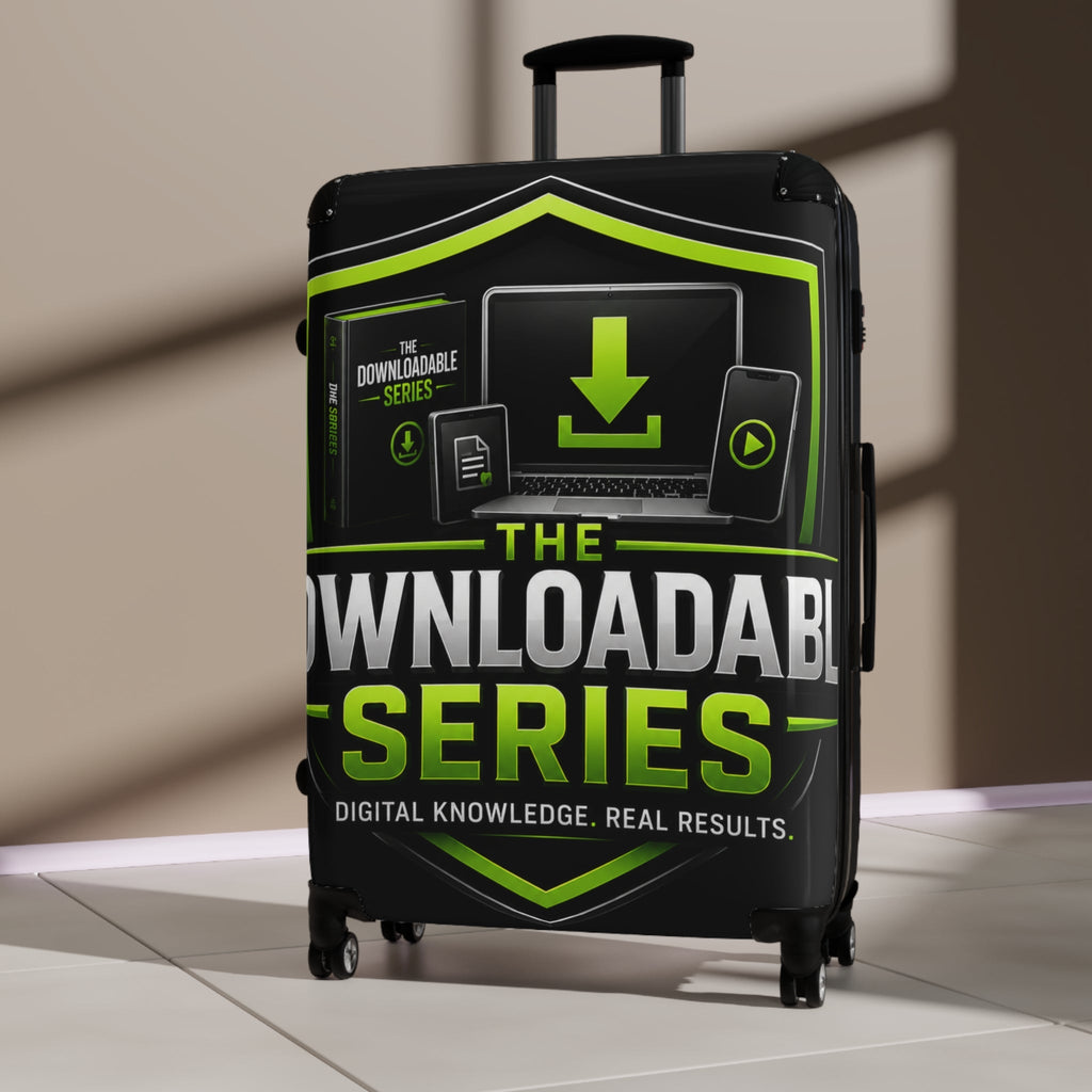 Suitcase — “The Downloadable Series” Branded Carry-On Luggage