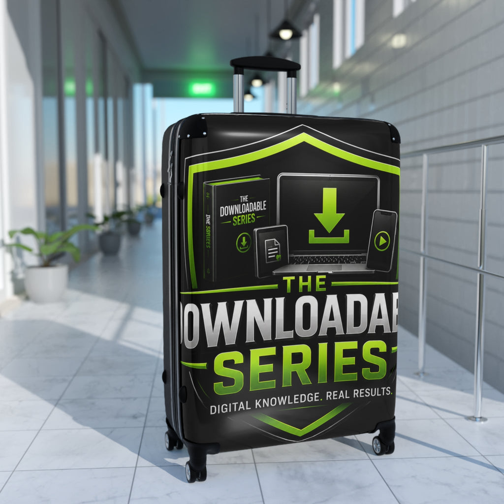 Suitcase — “The Downloadable Series” Branded Carry-On Luggage