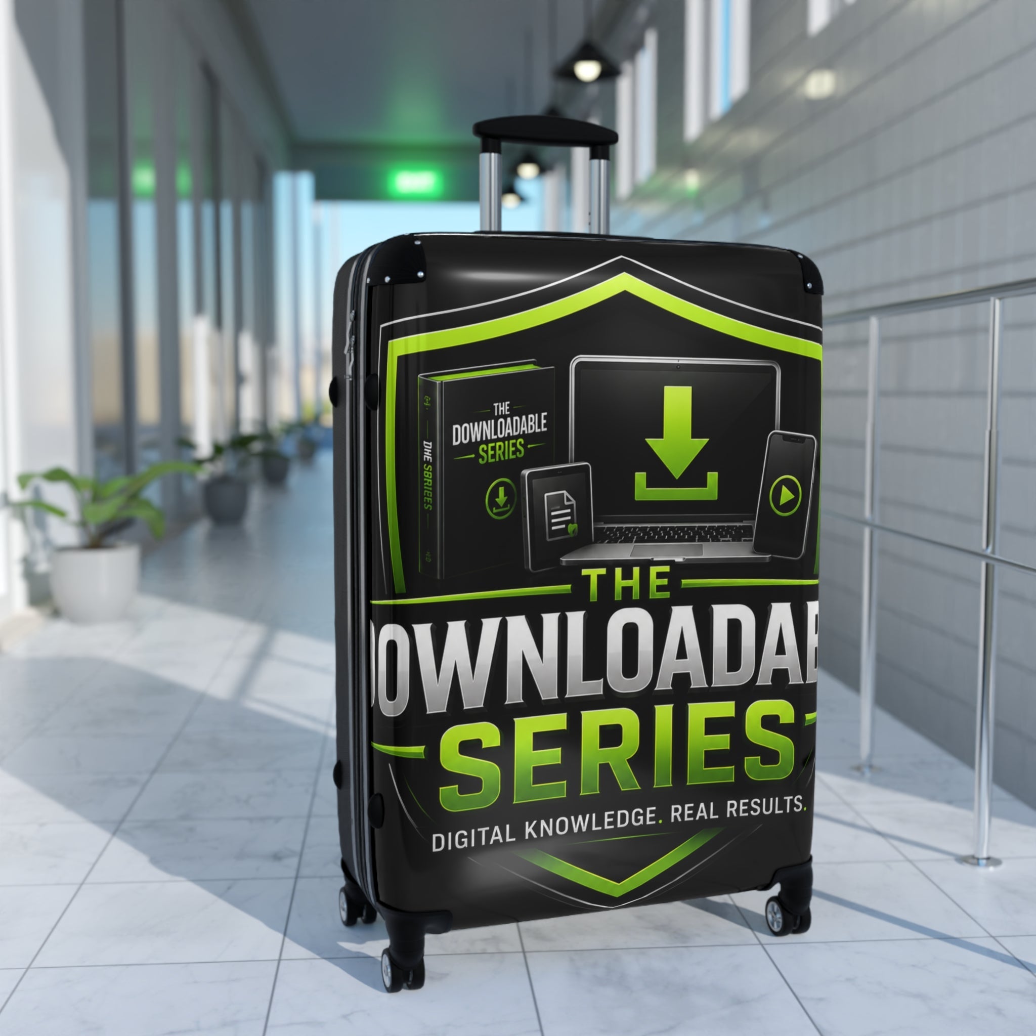 Suitcase — “The Downloadable Series” Branded Carry-On Luggage
