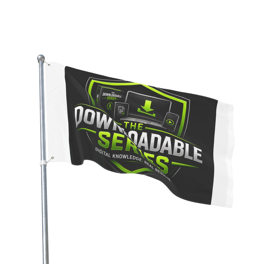 Double-Sided Flag — "The Downloadable Series" Logo Outdoor Banner