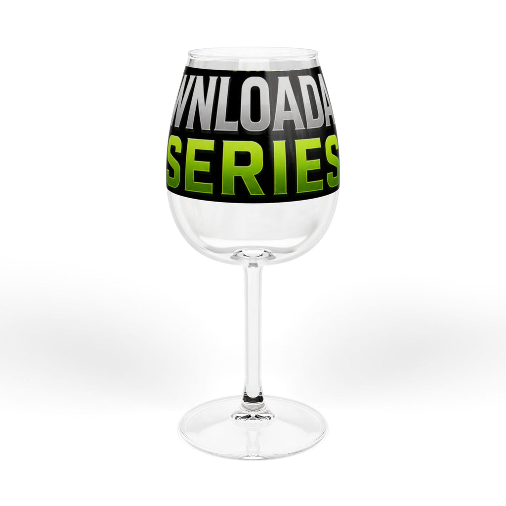Download Series 12oz Wine Glass — Branded Logo Stemware for Fans & Events