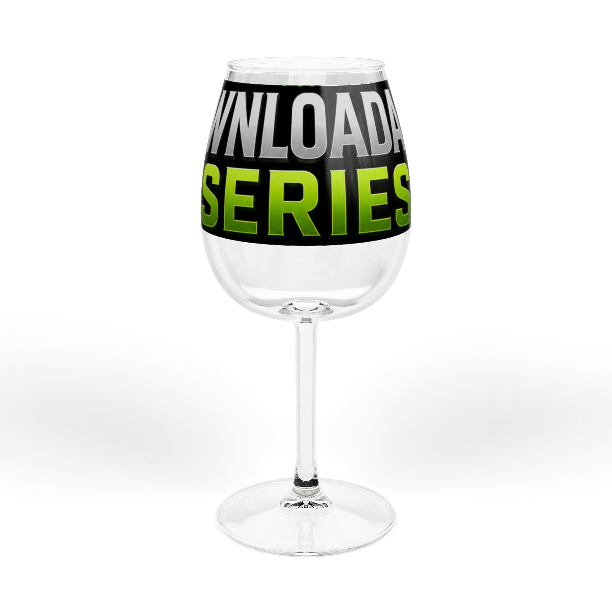 Download Series 12oz Wine Glass — Branded Logo Stemware for Fans & Events