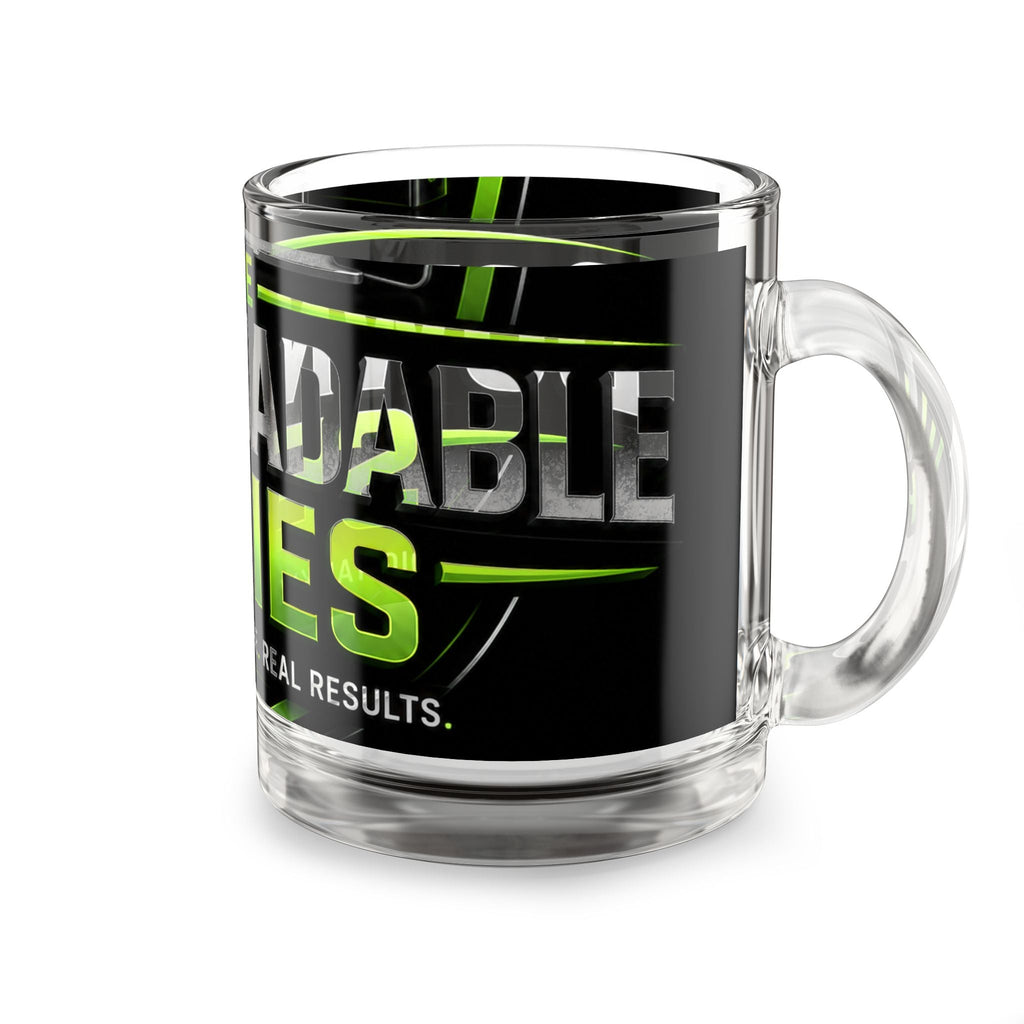 Glass Mug — “The Download Series” 10oz Clear Coffee Cup