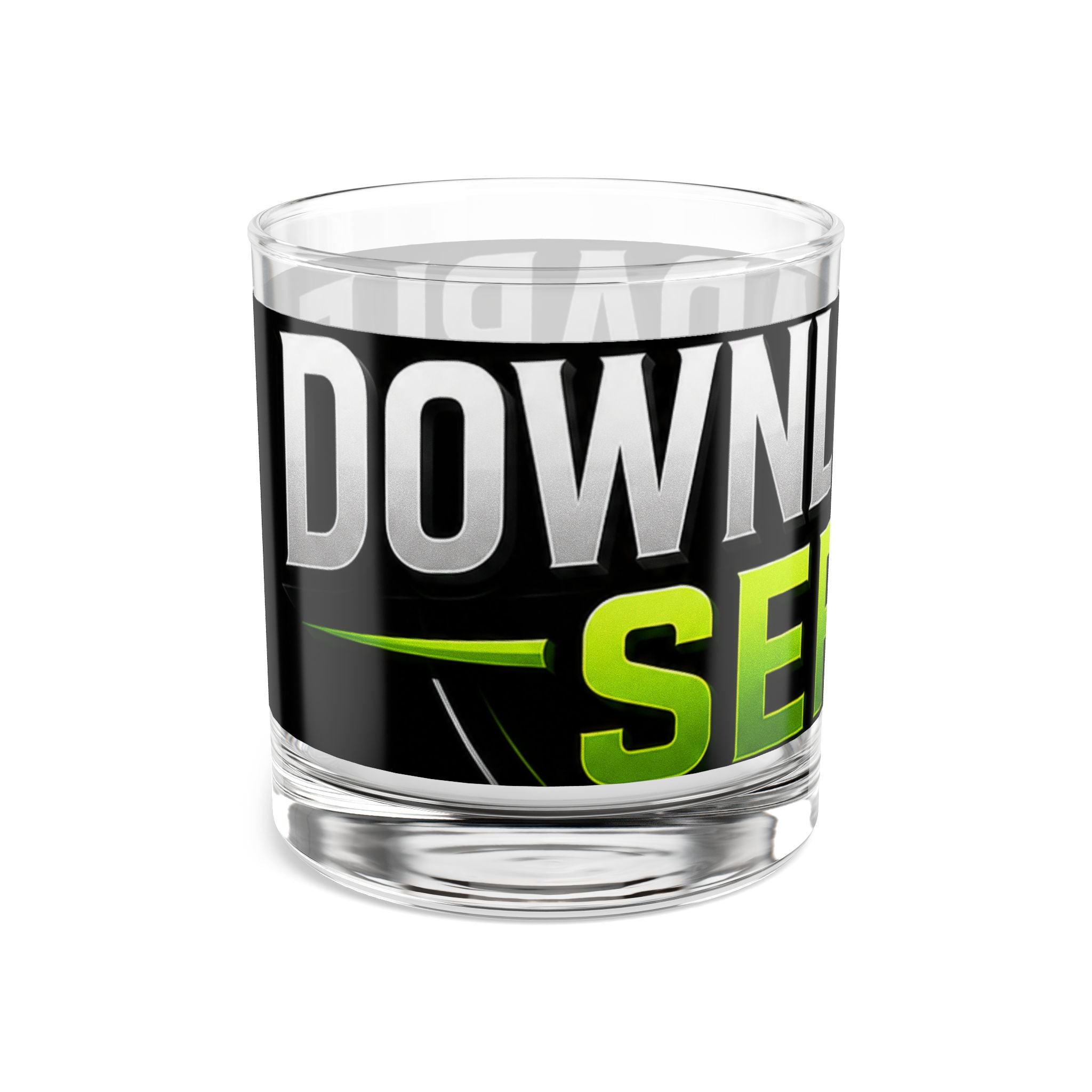 10oz Rocks Glass — 'Download Series' Bold Logo Whiskey Tumbler