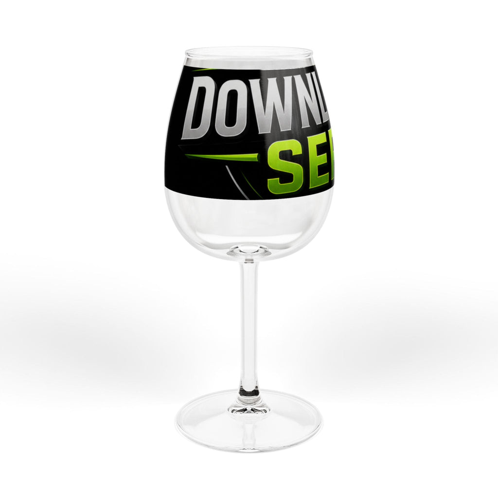 Download Series 12oz Wine Glass — Branded Logo Stemware for Fans & Events