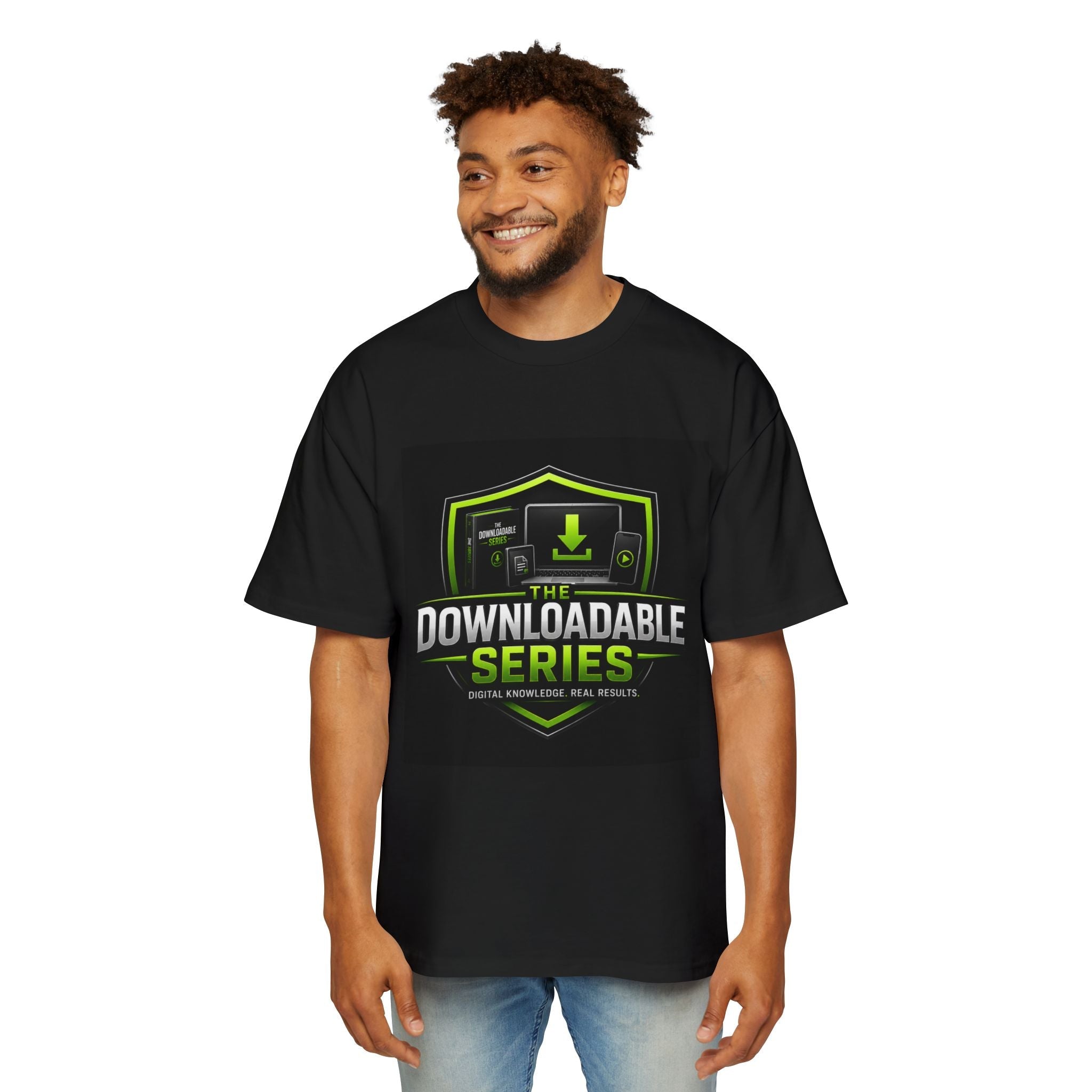 Downloadable Series Tee — Gaming Digital Content Graphic T‑Shirt
