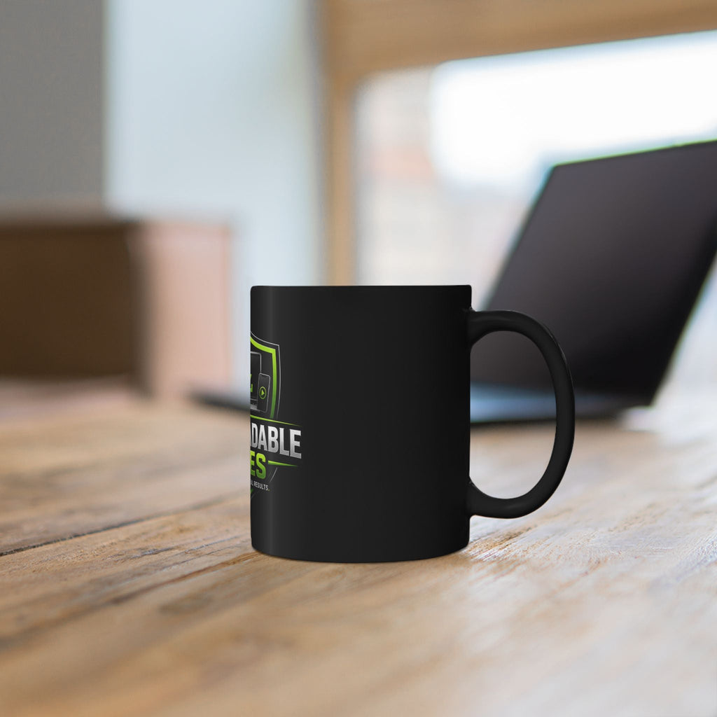 The Downloadable Series Black Mug — 11oz/15oz Coffee Cup