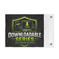 Double-Sided Flag — "The Downloadable Series" Logo Outdoor Banner