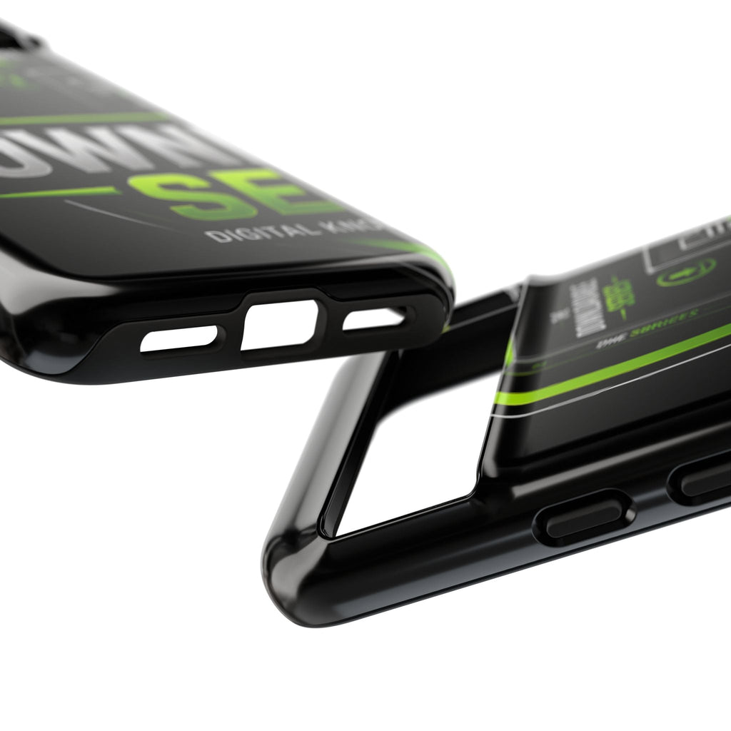 Downloadeable Series Tough Phone Case – Protective Black Graphic Cover